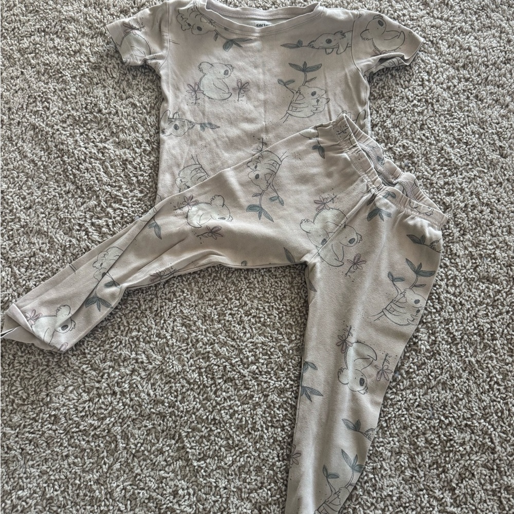 Carter's Gray Kids Pajama Set